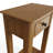 Alyria 1 Drawer End Side Telephone Table. Solid Oak. Fully Assembled. 2 Handle Styles Included: Polished Chrome or Burnished Brass