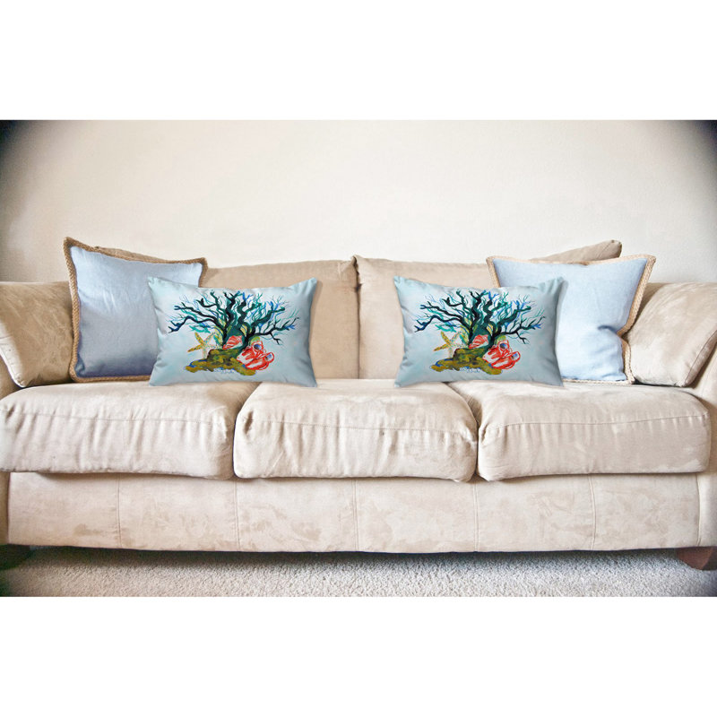  Coussin lombaire intérieur / extérieur Starfish, 16 po x 20 po