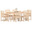 Ezhno 6 - Person Wood Patio Dining Set with Rectangular Table-562024998