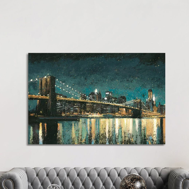 Bright City Lights II by James Wiens - Print on Canvas, Wrapped Canvas, 152.5 cm H x 101.5 cm W
