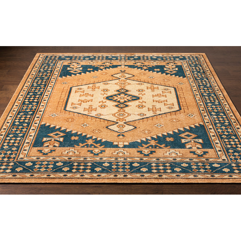 Wool Southwestern Area Rug, Rectangle 8' x 10'