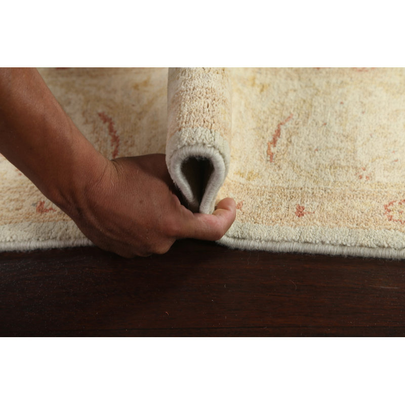 Tapis de couleur végétale Peshawar Chobi noué à la main 6 x 8