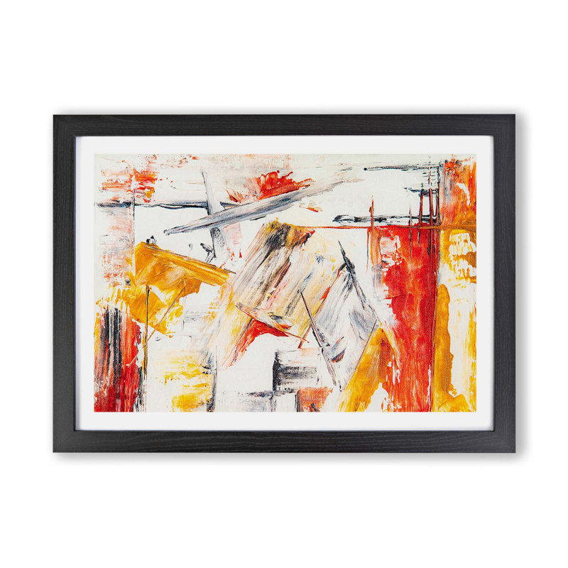 Abstract Vol.461 by S.Johnson - Framed Print, Black, 62cm H x 87cm W x 2cm D