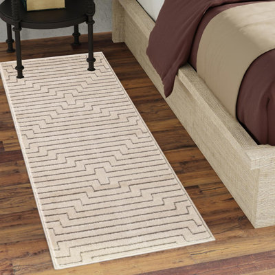 Latitude Run® Mirage Novica Rug White and Silver