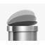 Simplehuman 45L Semi-Round Step Can with Liner Pocket, Brushed Stainless Steel-1991476047