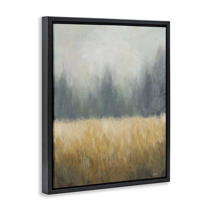 Cadre flottant, forêt, royauté, design par Julia Purinton, Cadre flottant noir de jais, H 21 po x l 17 po