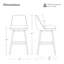 Tabouret tournant Mid-Century, hauteur de bar, base noire -429225669-434915381