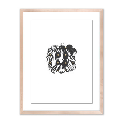 Gray Golden Imprint Print by Anne Mersmann