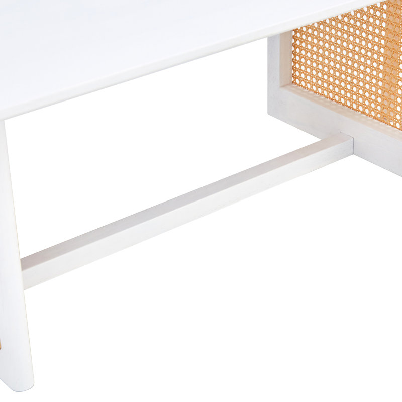 Table basse en bois massif de style chinois avec espace de vie blanc, étapes pratiques d'installation rectangulaire en blanc, pièce, processus d'installation