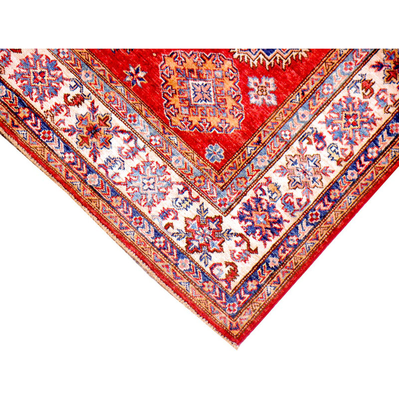Hand Woven Wool Ikat Area Rug
