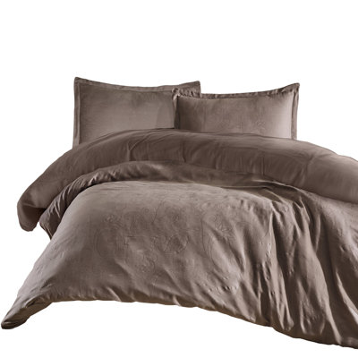 East Urban Home Cotton Duvet Cover Set with Pillow Shams