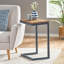 Table d'appoint en forme de C
