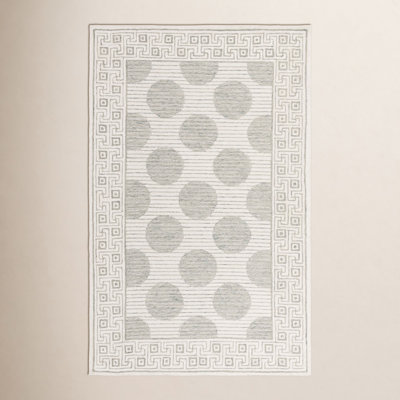 Hand-Tufted Geometric Wool Rug