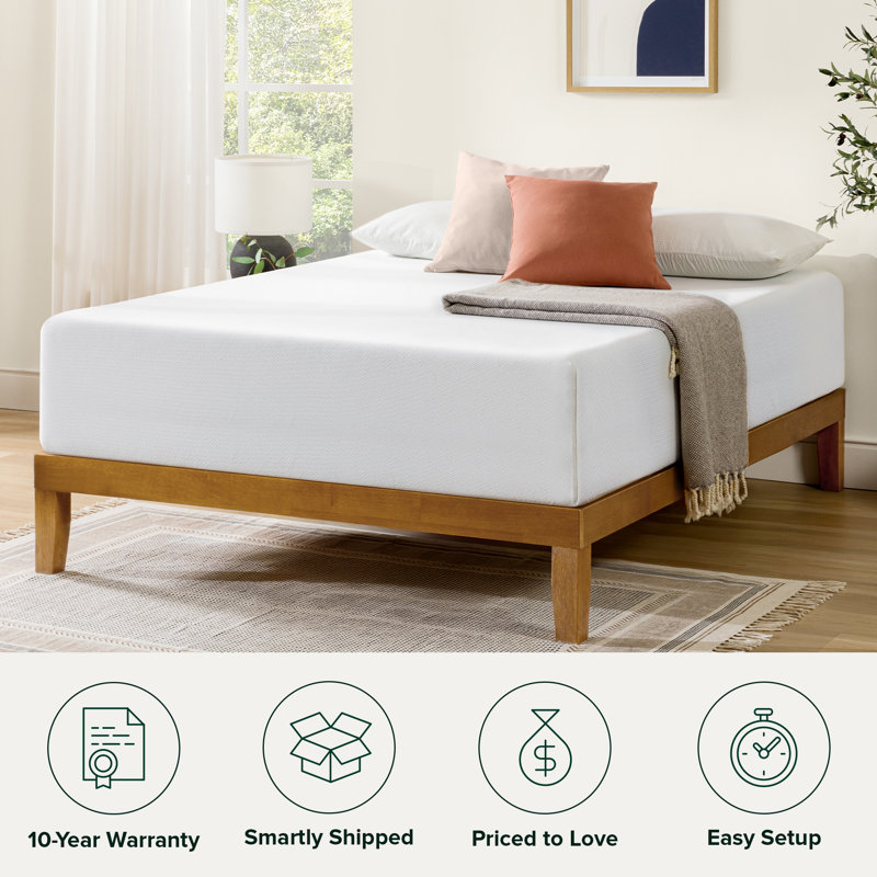 Matelas ferme en mousse viscoélastique - Sleep by Wayfair ™, Grand lit, 12"