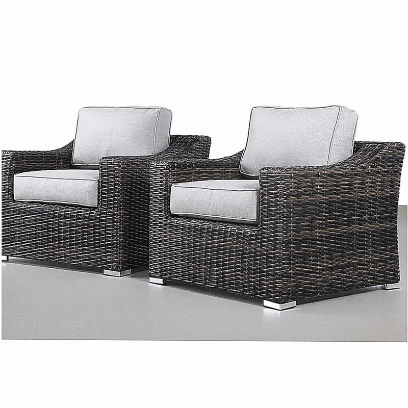 Chaise de patio entièrement assemblée avec coussins LSI 2