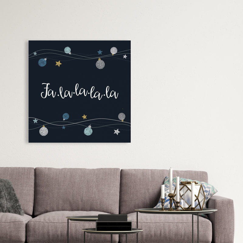 Christmas Ball Vector - Turquoise Canvas for Home Decor