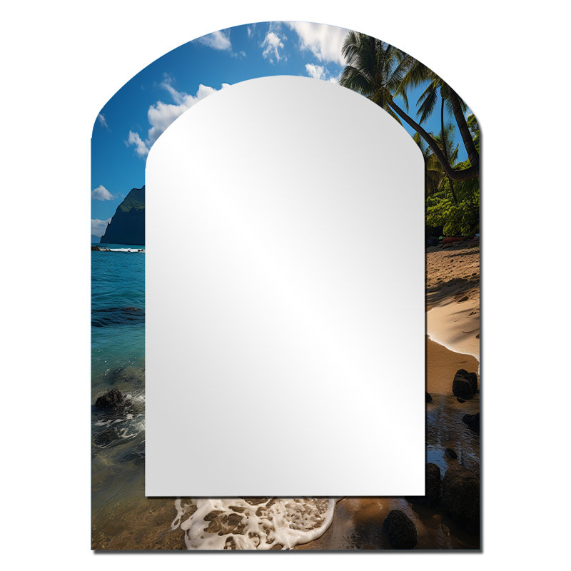 Aloha Tropical Dreamscape II - miroir décoratif Maui, 34 po x 25 po