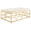 Diamond 52'' Wide Rectangle Cocktail Ottoman