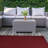 Amorion Furnish my Place Modern Indoor/Outdoor Commercial Solid Color Rug - Pet and Kids Friendly Rug, Stain Resistant, Floor Carpet for Living Room & Hallway, Wedding - Red-1724421740