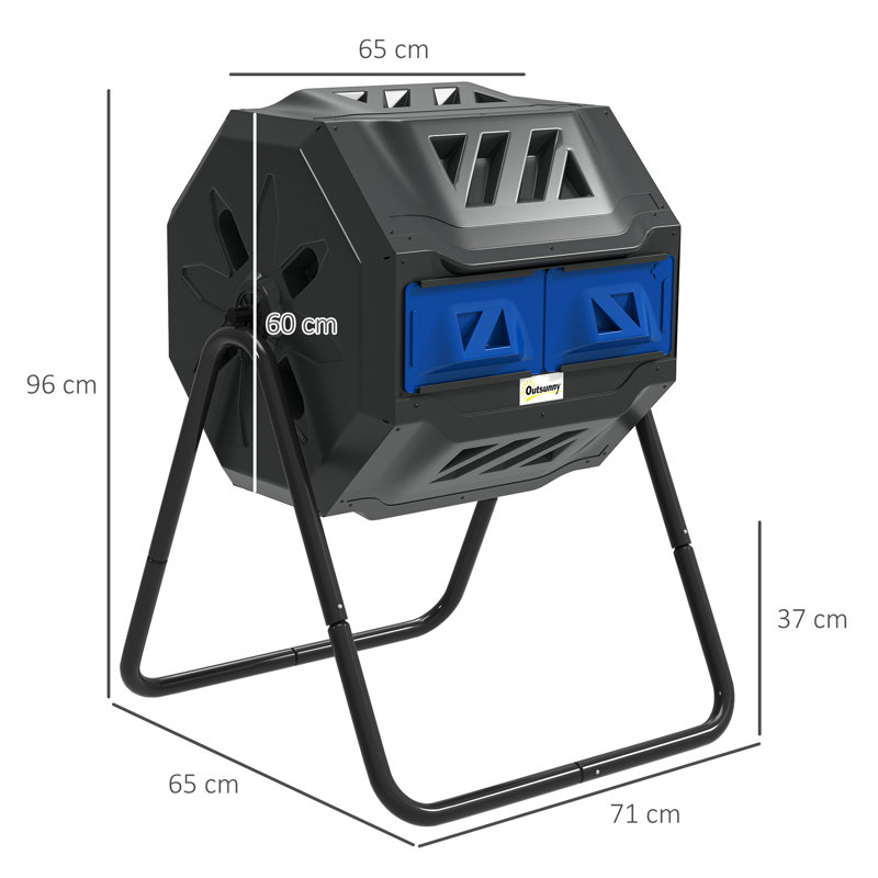 Chally Tumbler Composter, Blue
