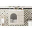 Ensemble de meuble-lavabo mural 24 po pour petit espace, armoire de salle de bain avec lavabo en céramique, 2 tiroirs et 1 porte à fermeture en douceur-115898405