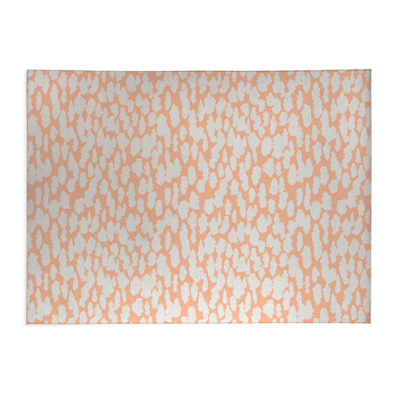 Tapis de bureau léger Animal Splat, L 6 pi x L 4 pi, Pêche