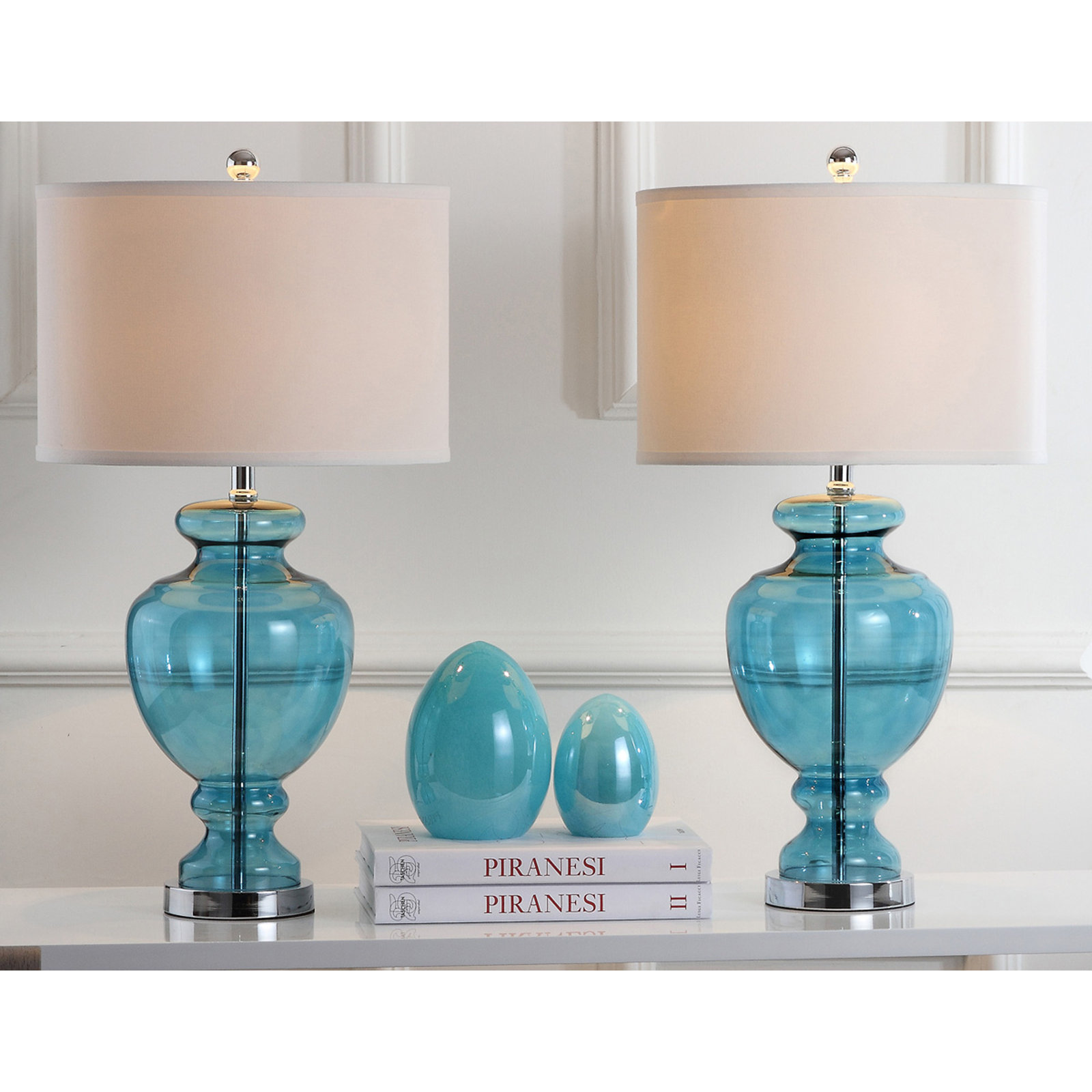 Briggs Table Lamp, 2, Turquoise