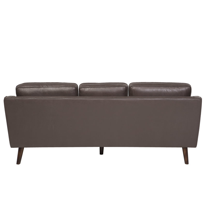 Forsyth Faux Leather Loveseat, Brown, 3 Seat