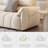 White 100% Polyester 3 - Piece Living Room Set