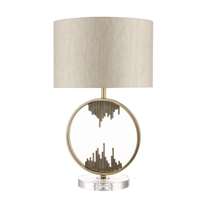 Britt Metal Table Lamp, Antique Brass