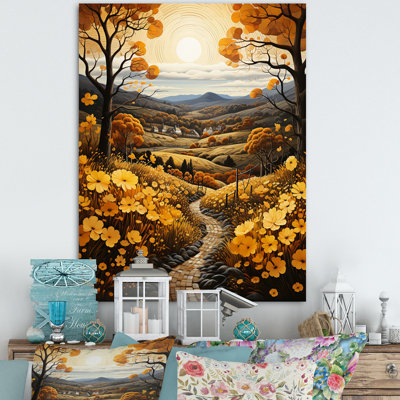 Countryside Harvest Gold Autumn III " Countryside Harvest Gold Autumn III "