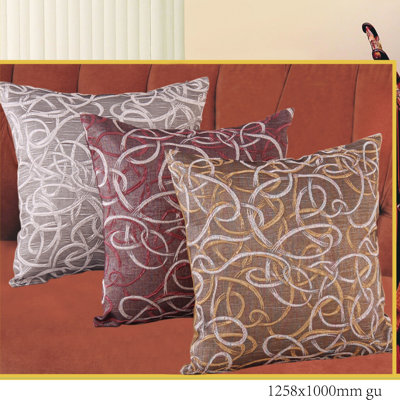 Housse de coussin en jacquard classique