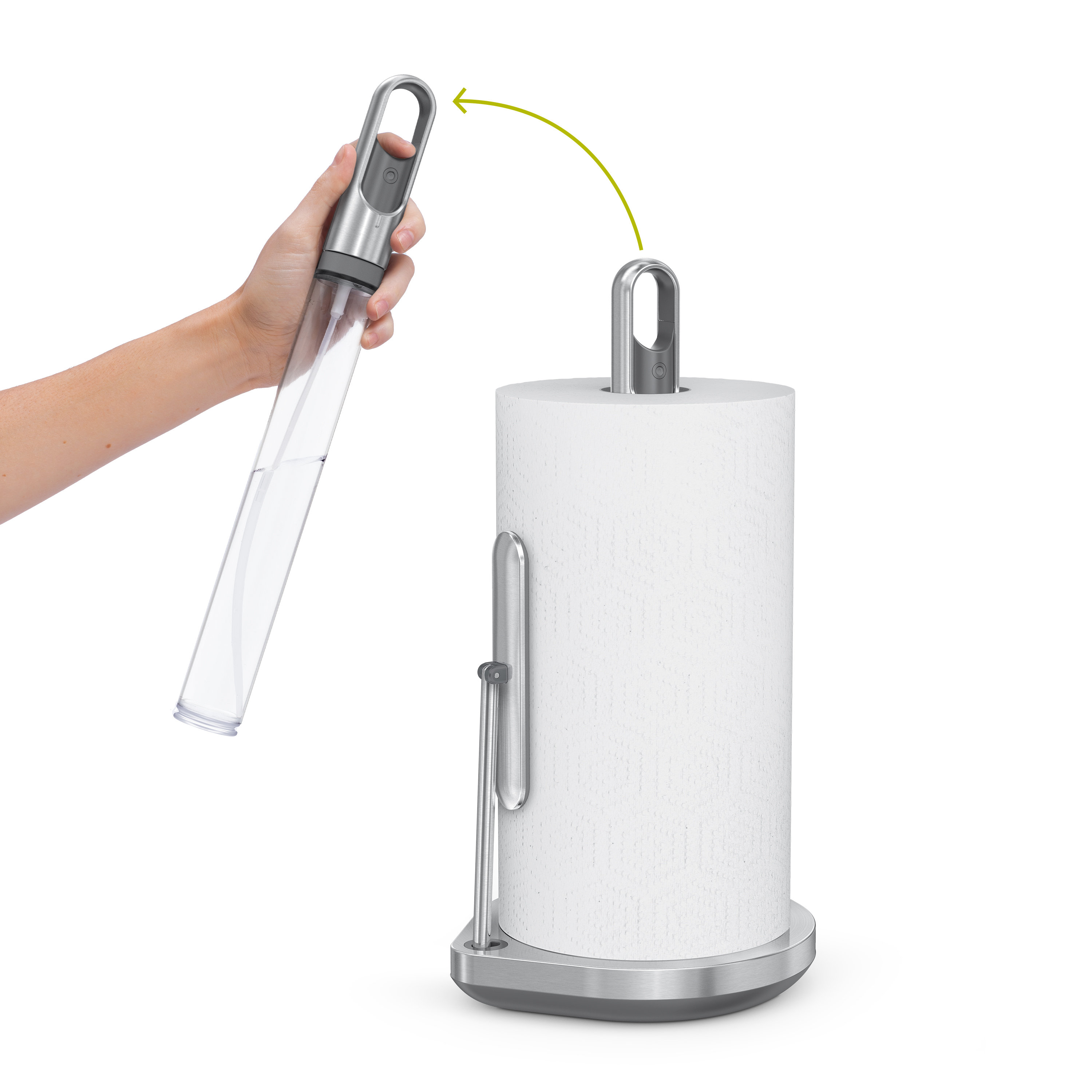 Simplehuman Paper Towel Holder with Spray Pump & Reviews | Wayfair