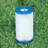 Plastic Round Inflatable Pool 30'' H x 144'' W x 144'' L , with Pump Included