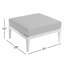 Belamar Outdoor Ottoman with Sunbrella Cushions-1378441841