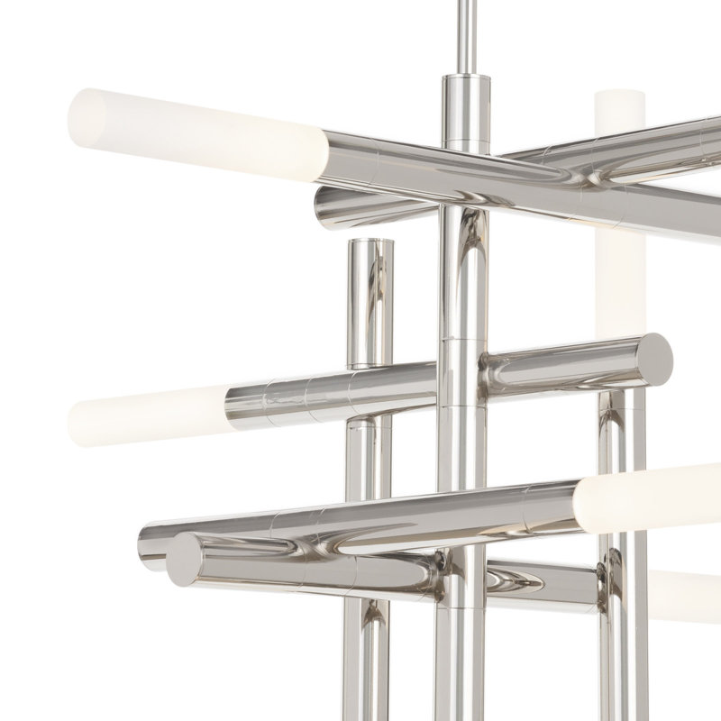 Cass Chandelier, Polished Nickel