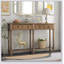Rustic Console Table With Two Storage Drawers And Bottom Shelf For Easy Assembly And Elegant Living Room Decor-1312886069