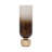 Glass and Aluminum Pillar Holders with Sculpted Bases and Modern Cylindrical Design, Contemporary Sleek Decorative Accents for Stylish Interiors, Set of 2-2088859019