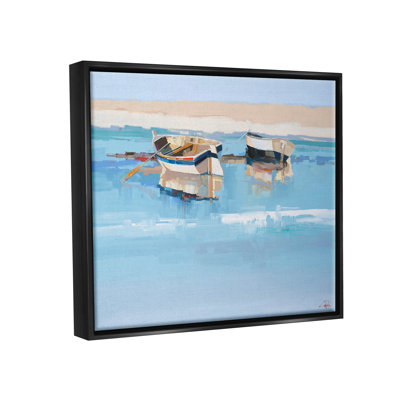 " Boats On Shore Painting " by Craig Trewin Penny