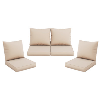 Outdoor Replacement Cushion Set Seat/Back Cushion(SOFA NOT INCLUDED)