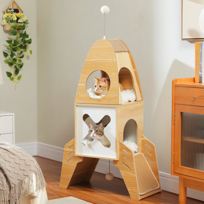 Modern Cat Tree Rocket Cat Tower