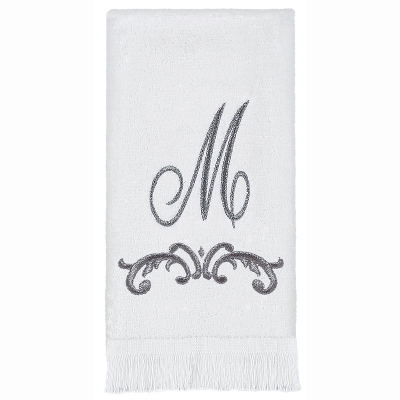 Avanti Linens Scroll Mono Fingertip Towel M