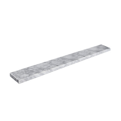 RegalAura 48" x 4" Carrara Marble Backsplash