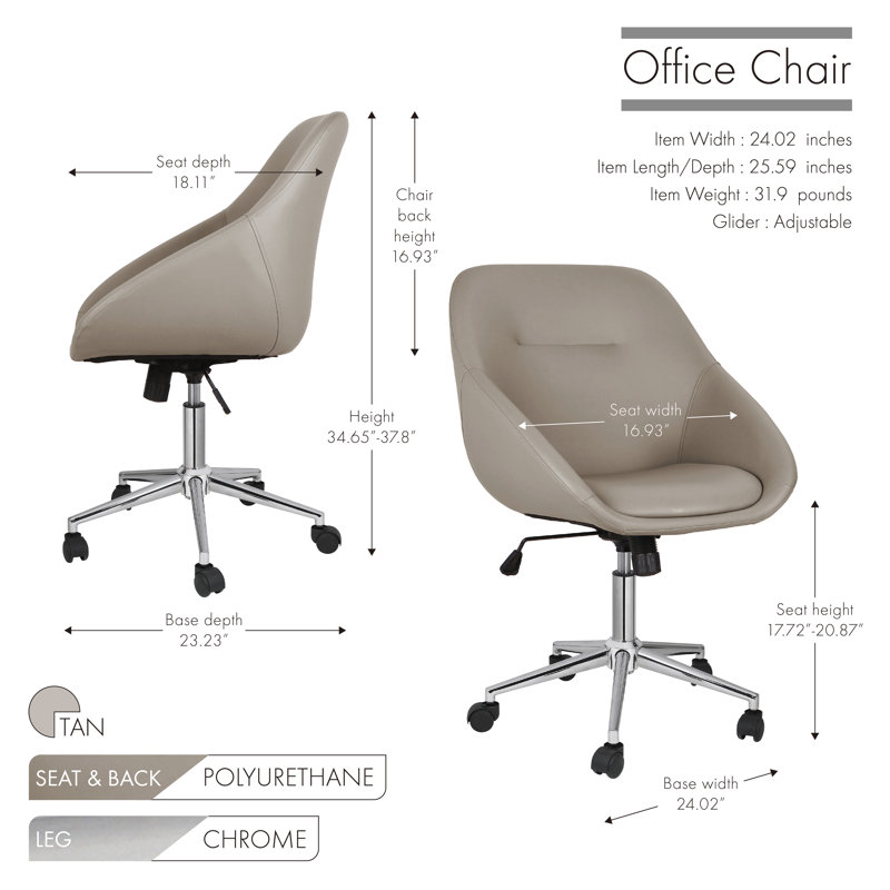 Office Chair, Tan