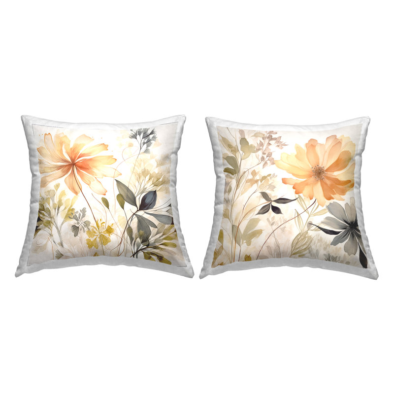 Floral Throw Pillow