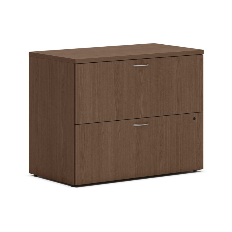 Mod 36" Wide 2 -Drawer File Cabinet, Sepia Walnut