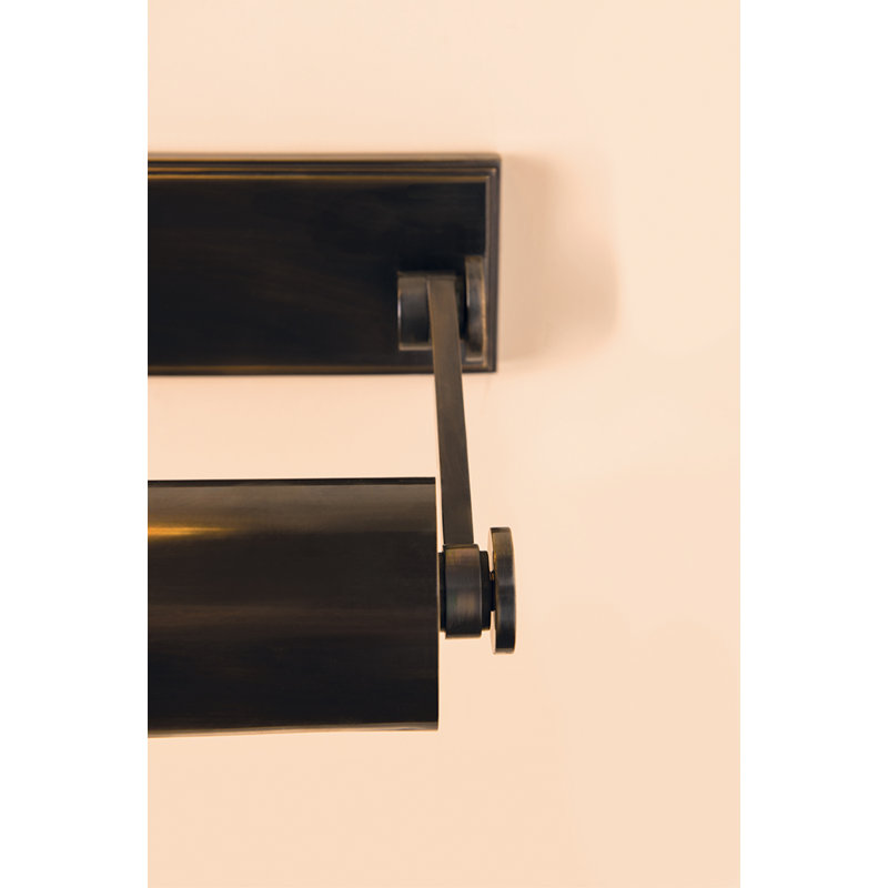 Merrick Dimmable Wall Mounted Picture Light, Distressed Bronze