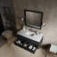 Meuble-lavabo simple l 48 po x P 22 po et miroir 43 po Castor-104785248-104830986
