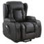 86cm Wide Faux Leather Lift Assist Zero Gravity Recliner with Massager-37674058-37674062