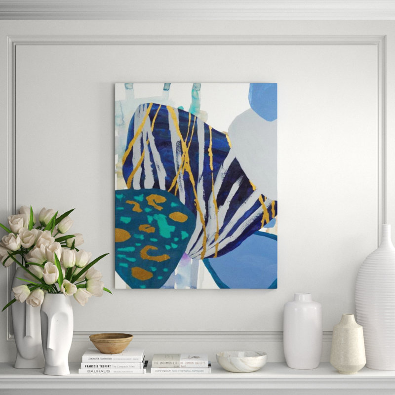 Green Leaves I Print by Sara Brown, Gild Gold, 38" H x 30" W